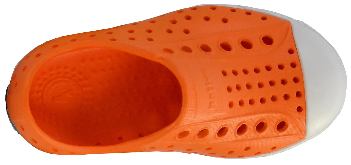 Native Shoes Unisex-Kids Jefferson Sneakers, Sunset Orange/Shell White, 6 Toddler