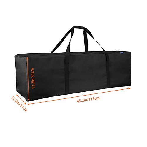 INFANZIA 45 inch Duffel Travel Sports Equipment Bag, Long Luggage Bag with Upgrade Zipper Water Resistant, Extra Large Foldable Storage Bag for Camping, Tent, Tripod, Fishing