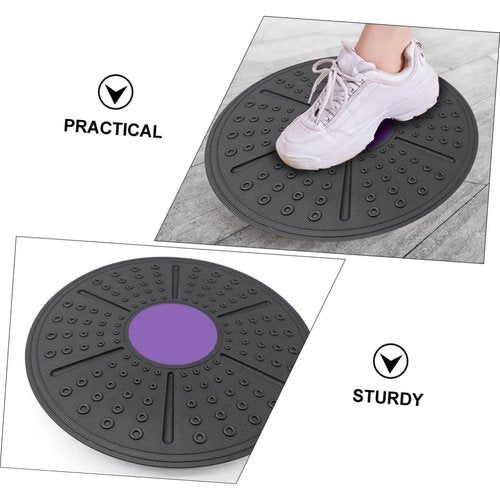LIOOBO 1Pc Balance Board for Core Strength Training Rotating Yoga Balance Pedal Non Slip Exercise Equipment for Fitness Physical Therapy Home Workouts Design