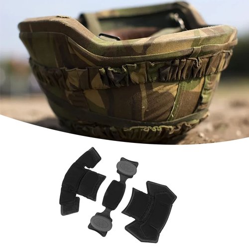 Tactical Helmet Pads, Helmet Replacement Pads Universal Foam Padding Kits Set Accessories, Combat Helmet Liner System Internal Memory Sponge Pad Protective Mat Helmet Pad Accessories,Tan,(Black)