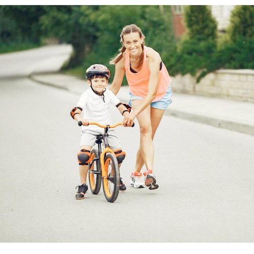 Bzumoot Kids Bike Trainer Handle for Kids Bike Children Cycling Bike Safety Trainer Handle Balance Push Bar