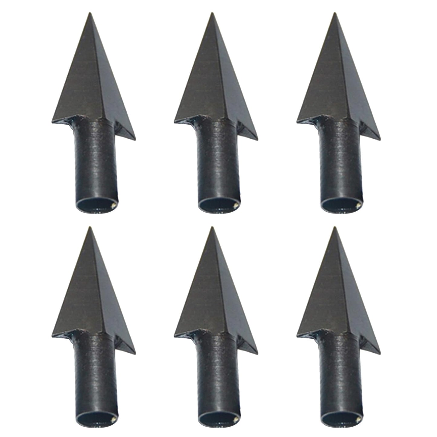 Kangnice 6Pcs Tip Broadheads Traditional Metal Archerys Arrowheads Head Point Tip for Wood and