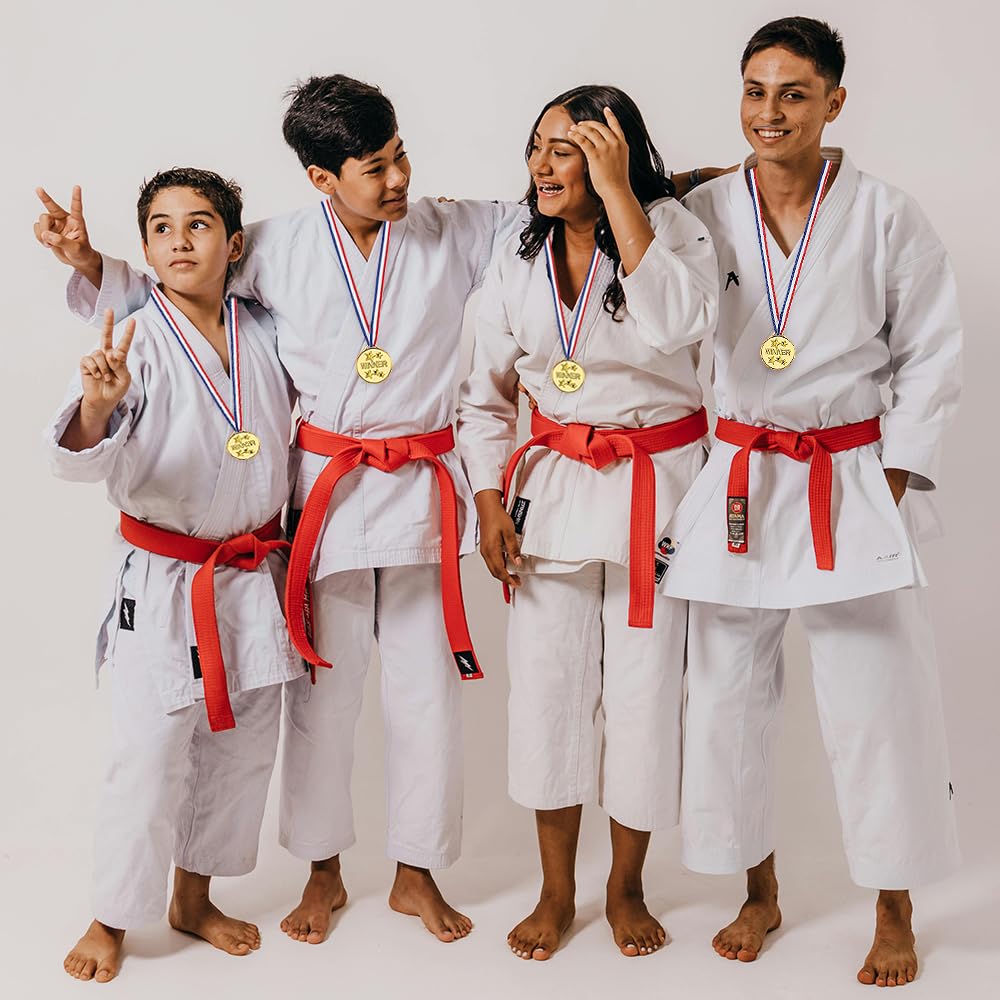100 Pieces Gold Medals for Kids Medals for Awards Plastic Winner Award Medals for Sports, Competition, Talent Show, Spelling Bee Birthday Party Favors Gifts