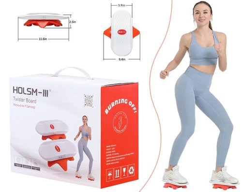 Ab Twist Board,Waist Twisting Disc-Twister Exercise Board,Ab Board Exercise -Waist Trainer Trimmer,Waist Twisting Disc for Ab Exercise Abs Core,Full Body Toning Workout Home Gym