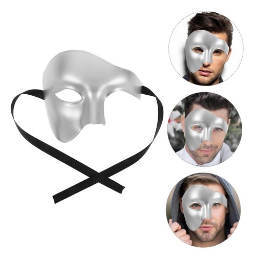 CLISPEED Masquerade Half Face Mask for Women Men Elegant Carnival Costume Prop for Halloween Parties and Themed Events Comfortable Fit and Striking Design