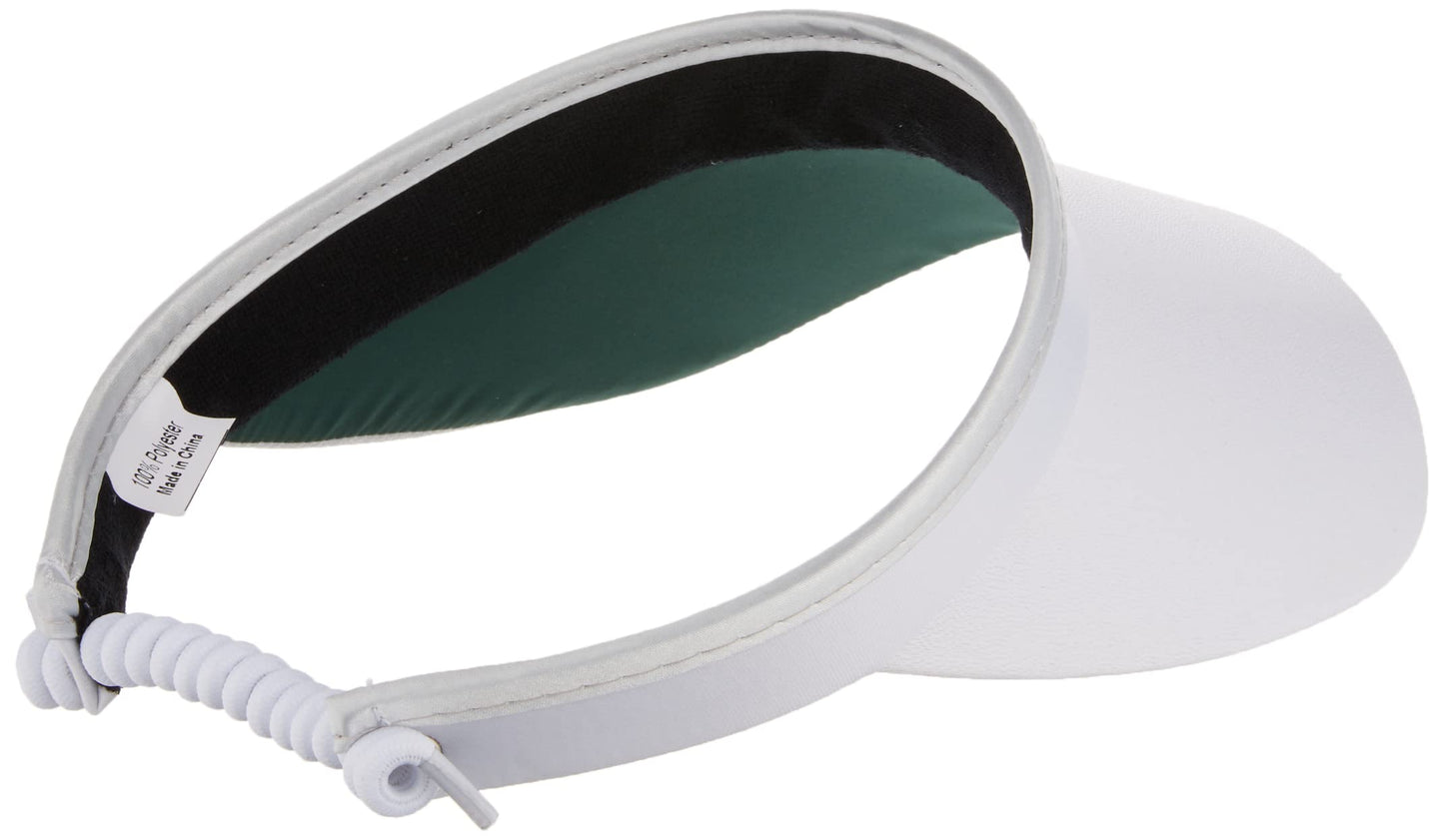 Glove It Womens Geo Mix Visor White, White Clear Dot
