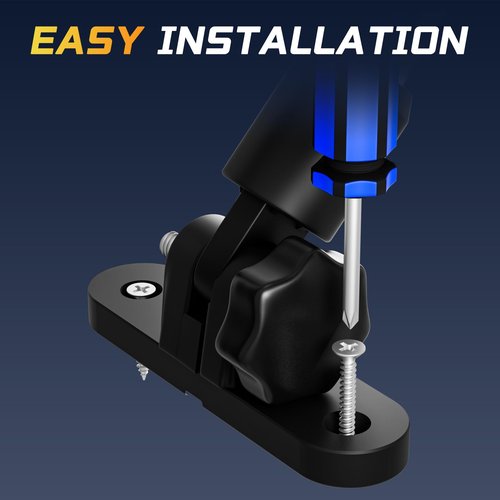 AMBIPASION 12 Inches Bimini Light for Pontoon Boat, Pontoon Navigation Lights Anchor Light Stern Lights for Bimini Top Mount Waterproof IP67, White Fold Down LED Marine Boat Rear Running Lighting