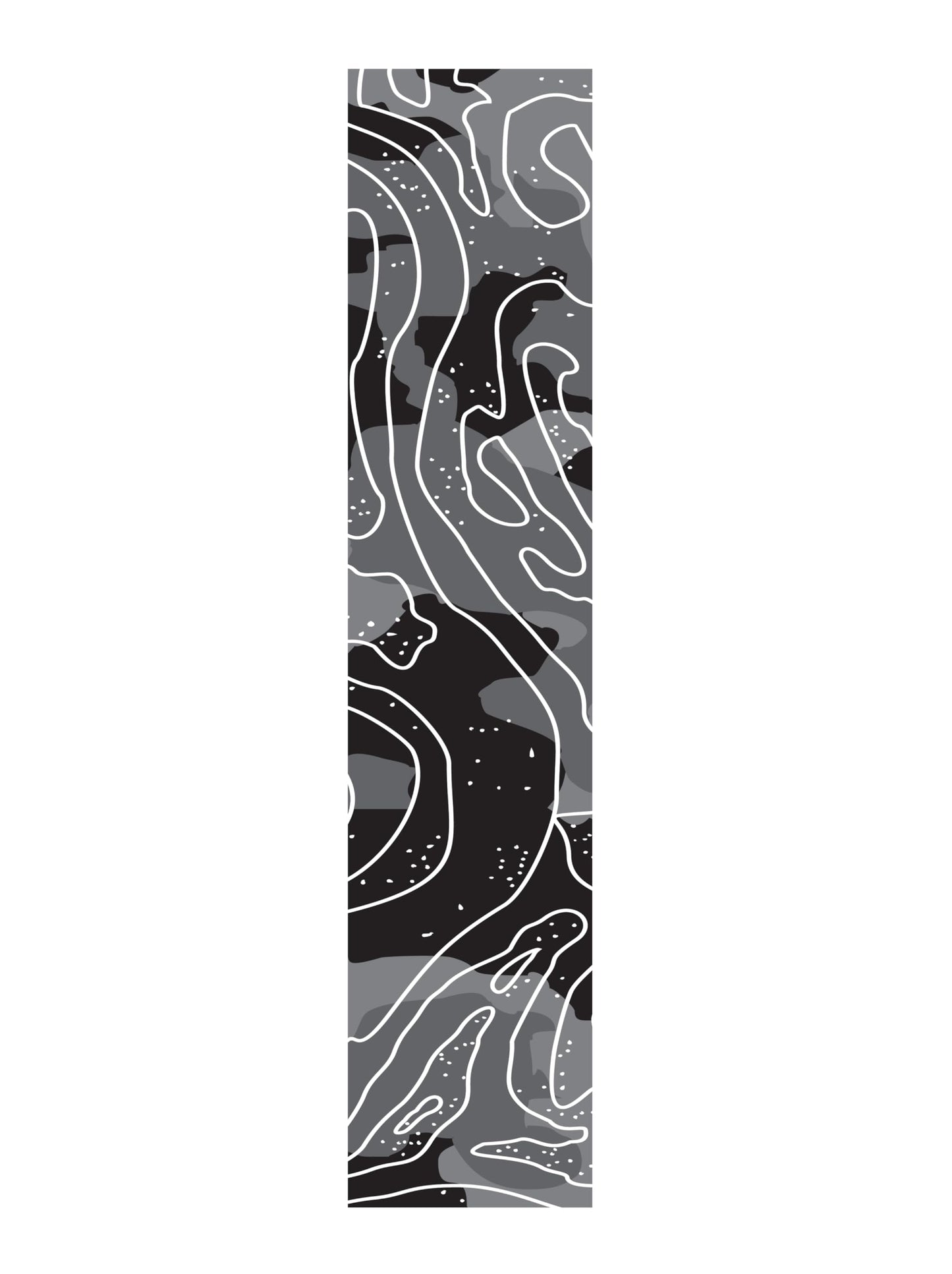 Arrow Wraps- Standard Diameter Topography Designs- Pack of 15-4,5,6, 7 Inch. (Black & Grey, 4 Inch)