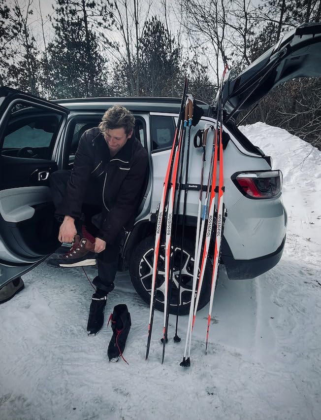 SnoStrip Magnetic Ski & Snowboard Holder for Car - Protective Gear Mount