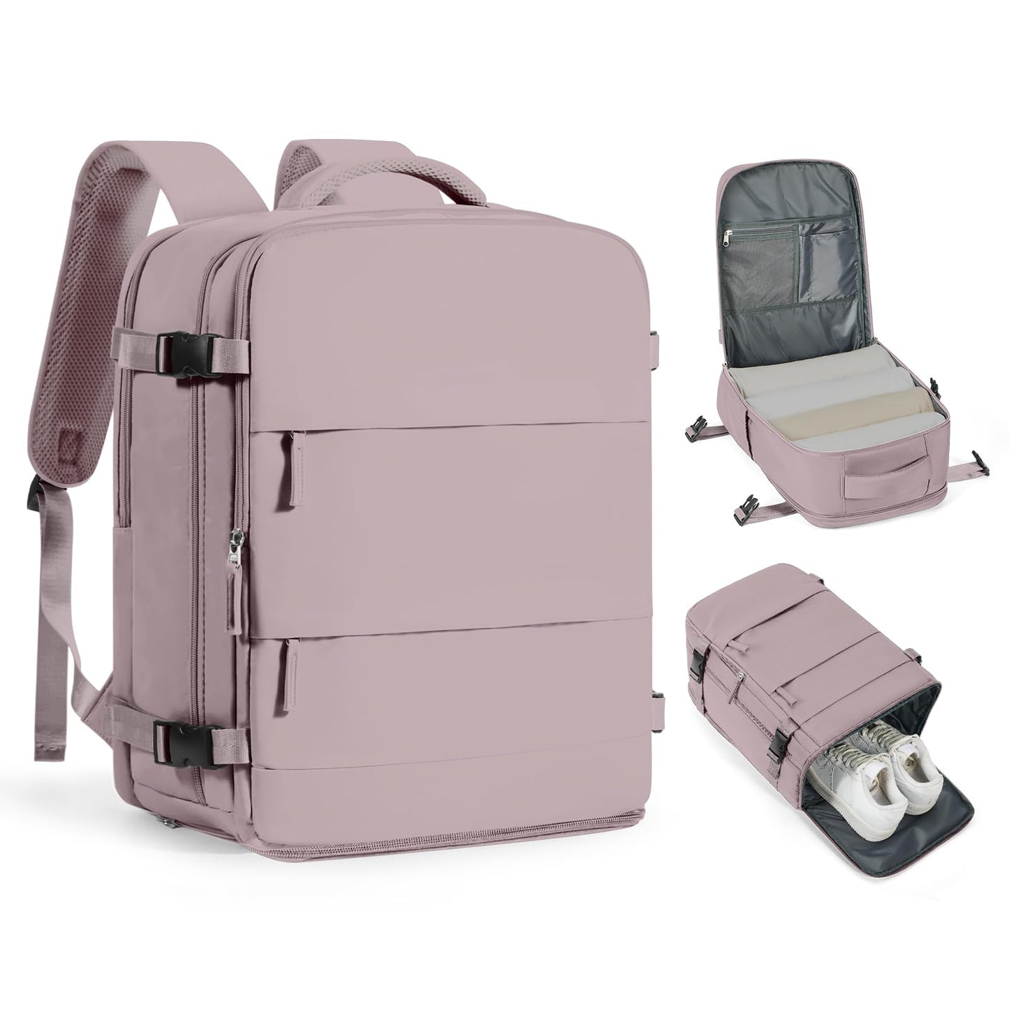 Travel Backpack Carry On Flight Aapproved Personal Item Travel Bag Mochila De Viaje Travel Backpack For Men Spirit Airlines Personal Item Bag 18x14x8 Carry On Backpack For Airplanes Lotus Root Pink