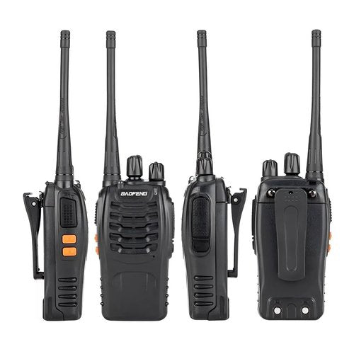 Walkie Talkies Baofeng 888S Rechargeable Walkie-Talkies Long Range with Earpieces for Adults, 2 Way Radios Kids walkie talkies 2 Pack