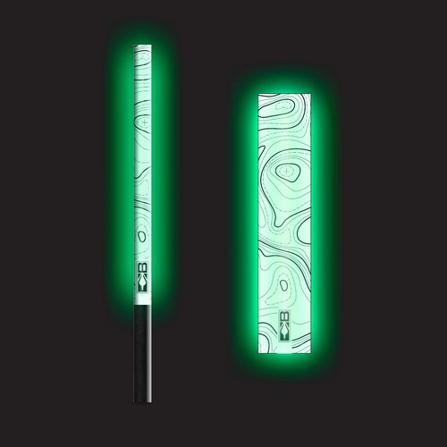 Bohning Glow in The Dark Topographical Arrow Wraps 13 Pack, 5.5", Large