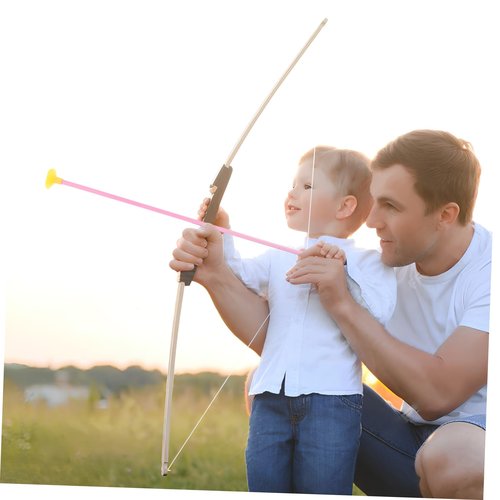 TOYANDONA Sturdy Plastic Suction Cup Arrows for Kids Toy Archery Set Bright Colors 6 Pieces