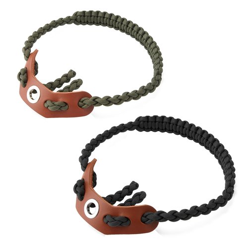 YIWUBAI 2 Pcs Archery Bow Wrist Sling Adjustable 550 Paracord Braided Strap for Compound Bow Target Shooting Accessories
