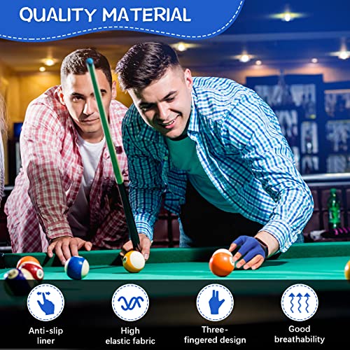 15 Pcs Pool Gloves for Billiards Snooker Cue Sport - One Size
