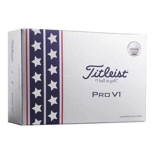 Titleist Pro V1 Performance Alignment USA Golf Balls [6-Ball] White