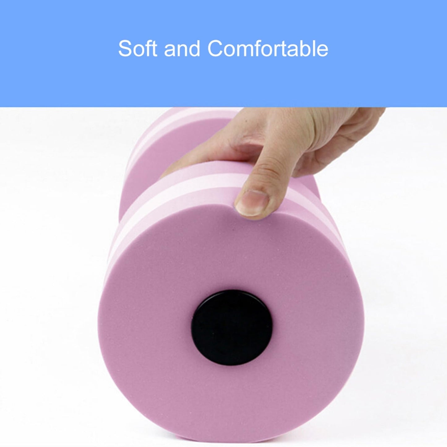 1Pcs Water Dumbbell, Eva Foam Pool Weights - Men Women Water Aerobic Weight Loss Equipment Pink