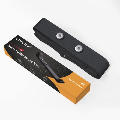 Heart Rate Monitor Replacement Chest Strap Fits for Polar H9 H7 Wahoo Tickr Garmin Hrm Chest Belt, Waterproof Adjustable Size