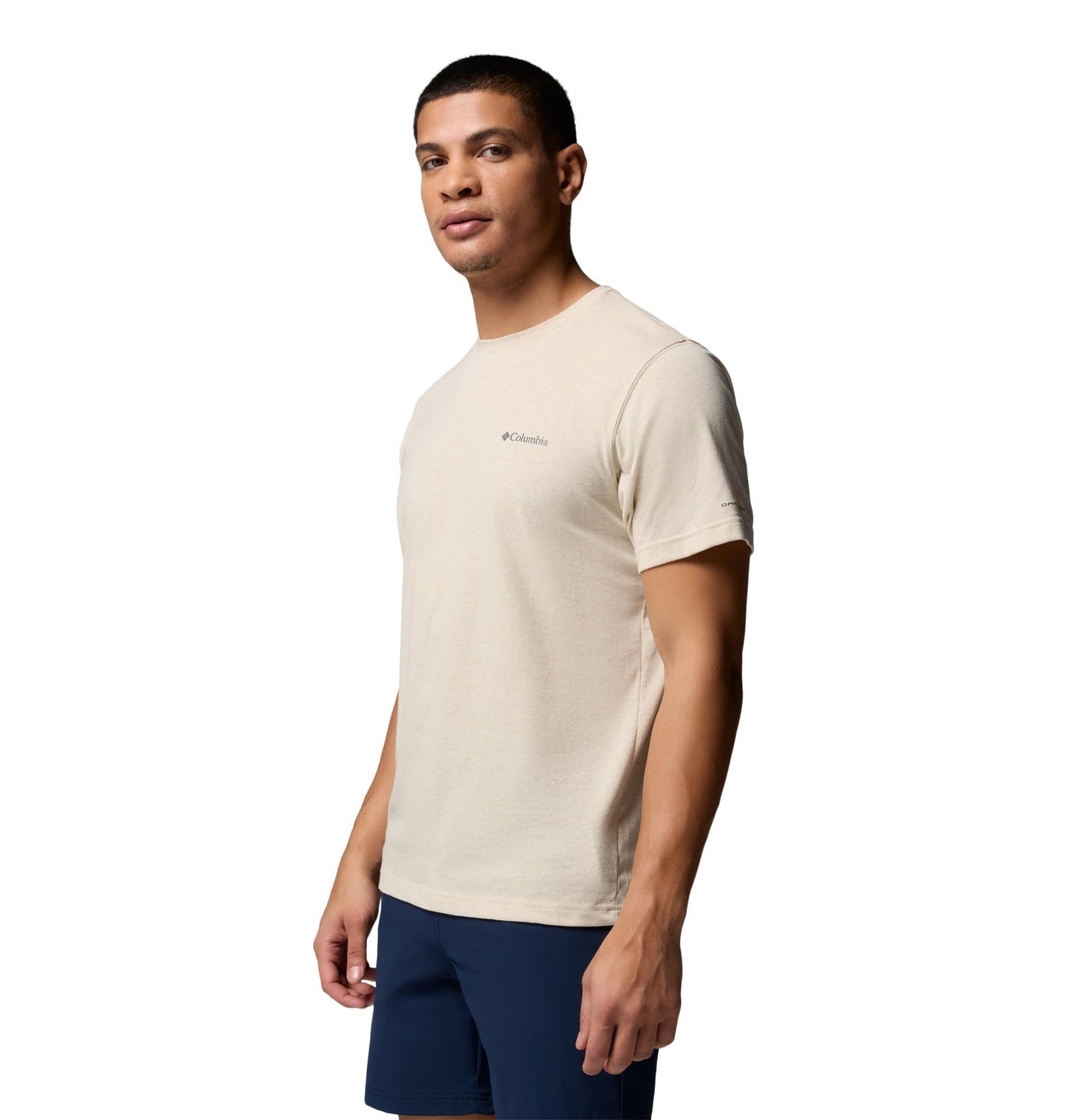 Columbia Men's Thistletown Hills Short Sleeve T-Shirt, Ancient Fossil Heather, Large