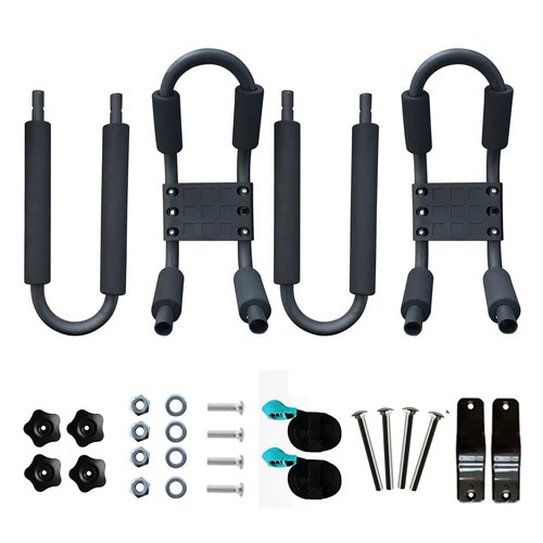 HUIMENG J Bar Kayak Roof Rack Universal Kayak Saddle Kayak Carrier Holders for Canoe, SUP, Kayaks, Surfboard and Ski Board Rooftop Mount on SUV, Car and Truck Crossbar (Kayak roof Rack)