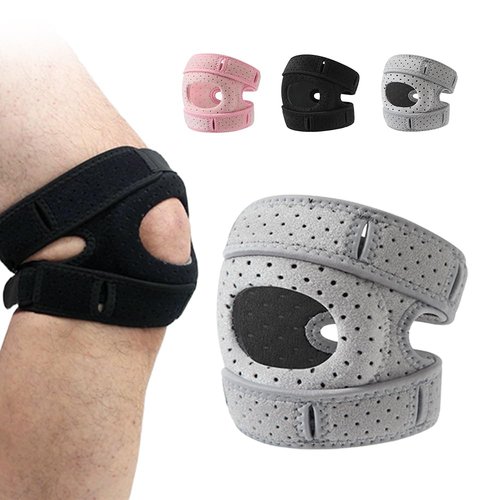Nitvei Knee Brace for Women Men, 2025 New Adjustable Knee Pain Relief Patella Brace, Knee Support with Patellar Gel Pads for Sports, Running and Workout (Gray, L)