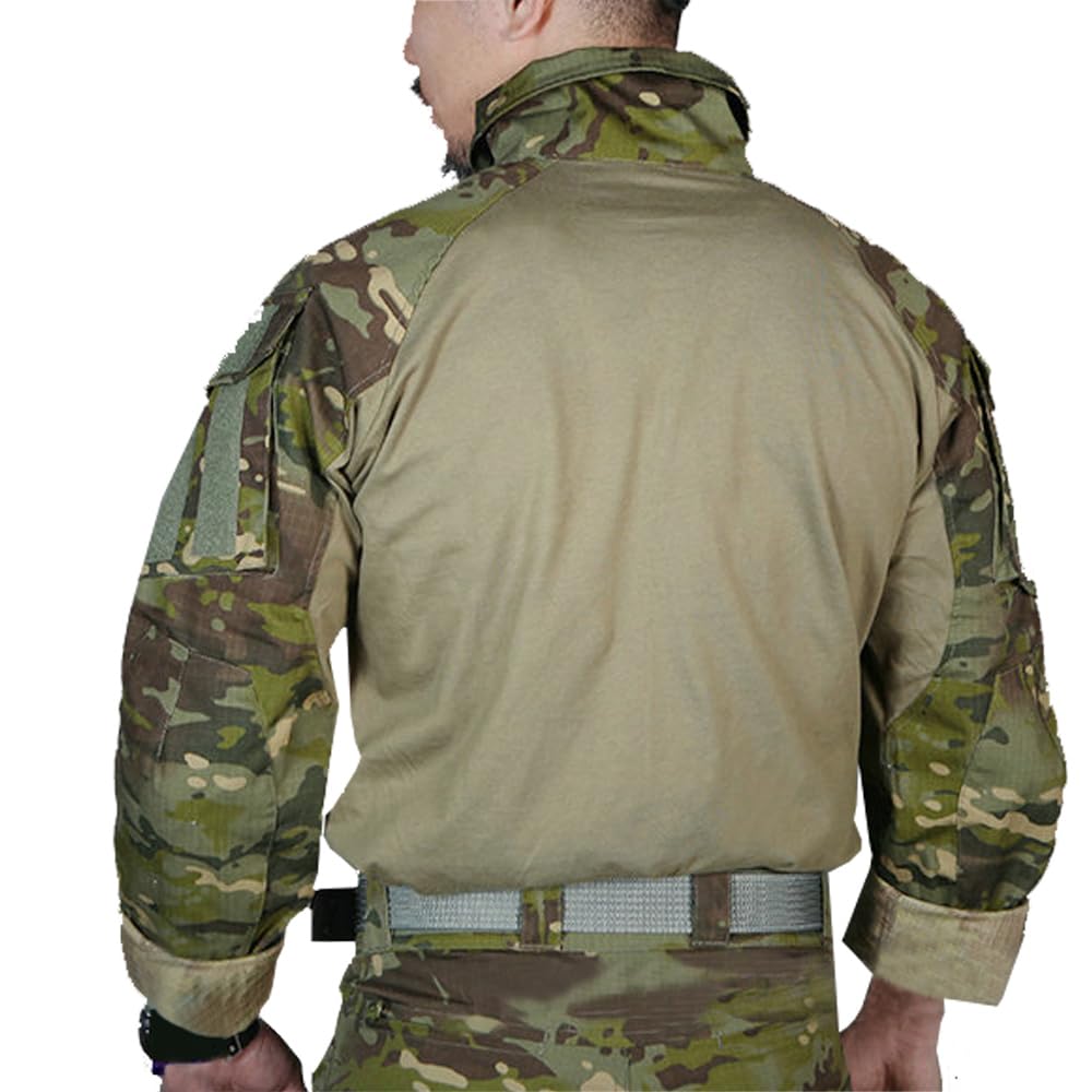 EMERSONGEAR Men's Tactical Shirt,Airsoft Combat Army Paintball Quick Dry Long Sleeve BDU T-Shirt Top