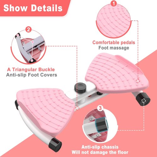Waist Twister Machine with Resistance Bands, 300 LB Twist Board for Exercise, Adjustable Waist Twister Board Waist Sculptor Twist Exercise Board, Ab Twisting Machine