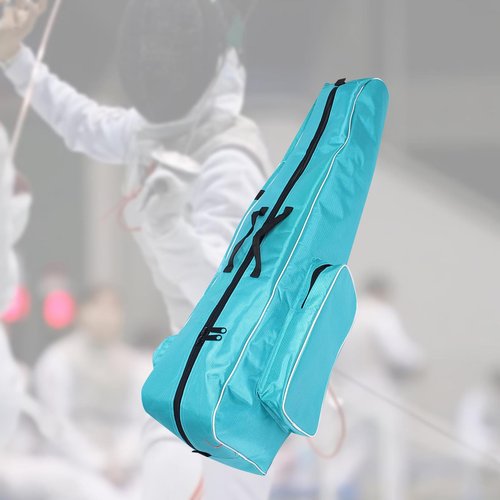 kowaku Fencing Backpack Pouch Accessory with Handle Practical Oxford Cloth Convenient to Carry Premium Fencing Storage Bag Handbag, Lake Blue