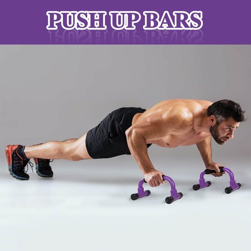 Redipo Push Up Bars - Purple Push Up Handles Strength Training, Home Workout Equipment with Non-Slip Stand, Push-up Bracket Board, Portable for Home Fitness Training, Strength Workouts, Muscle Ups