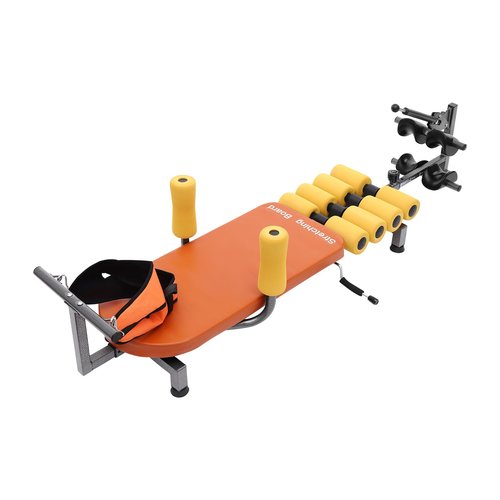 RustyVioum Back Stretch Bench with Cervical Traction 286lbs Inline Back Stretch Bench Back and Neck Decompression for Neck Back Hip Leg Decompression Training Home Gym Office