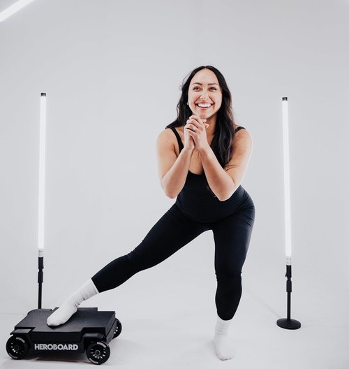 HEROBOARD Abdominal Exercise Trainer, Portable Pilates Reformer, Core & Strength Training