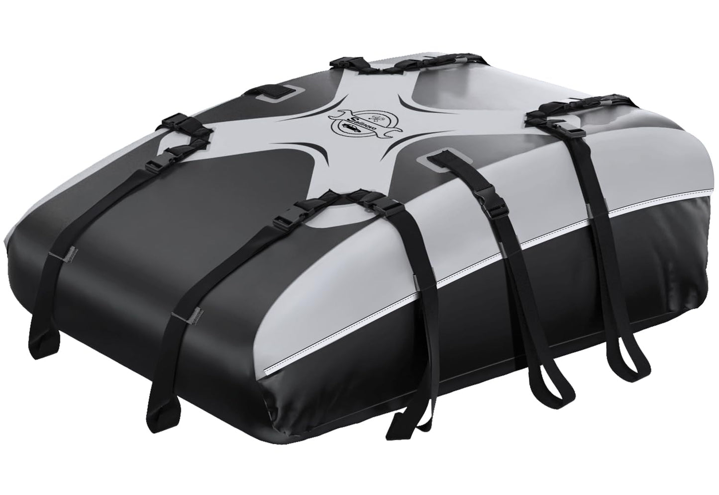 Sailnovo Rooftop Cargo Carrier Roof Bag,20 Cubic feet Soft PVC Waterproof Roof Bag for Most Vehicles with/Without Rack with Strap,Anti-Slip Mat,Padlock,Foldable Car Top Carrier for Road Trip Camping