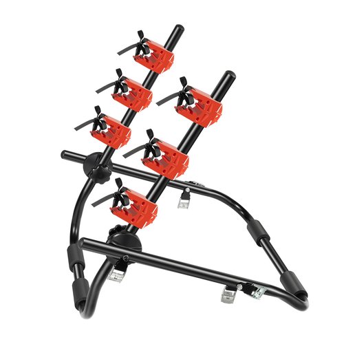 Car Bicycle Rack, Foldable 3 Bicycle Rack Trunk Mount Bike Rack Back Installation for Car Minivan SUV Hatchback Sedan