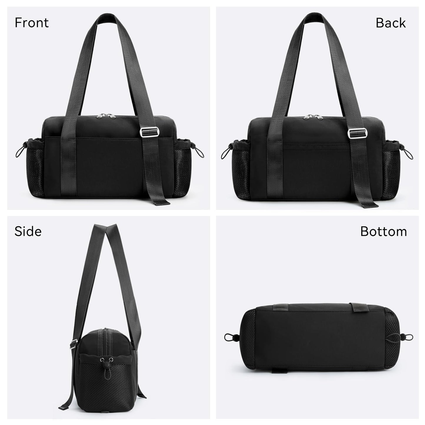 WLLWOO Small Gym Bag Wet Pocket Women Mini Tote Yoga Duffle Bag Lightweight Workout Bag for Dance Weekends Sports