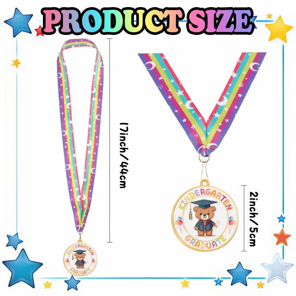 Preschool Kindergarten Graduation Medal, Preschool Kindergarten Congrats Graduation Medal for Kids, Metal Medals Awards Medallion with Neck Ribbon for Kids Students Graduate Gift Party Decoration 2026