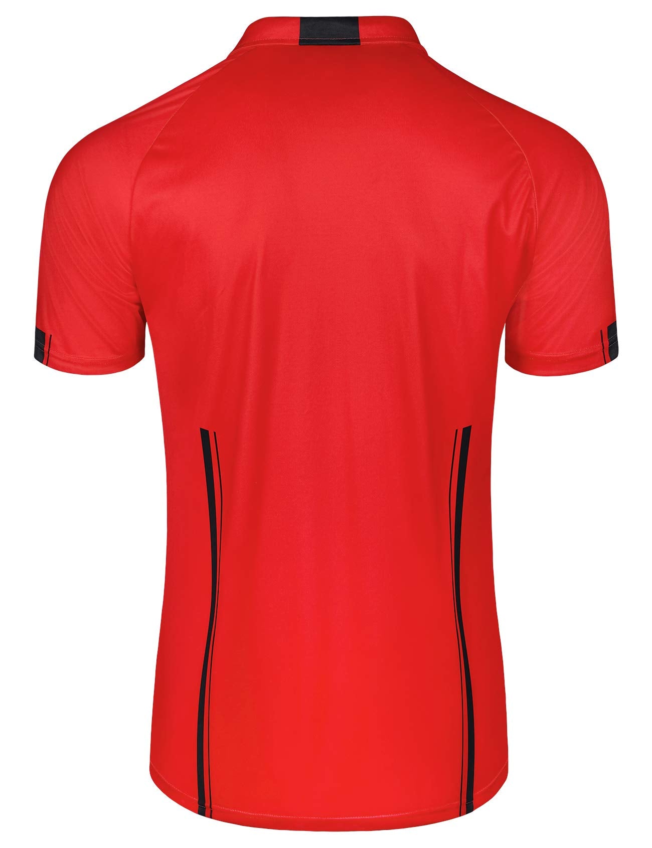 FitsT4 Sports Pro Soccer Referee Jersey Short Sleeve Youth Ref Shirts Red XX-Small