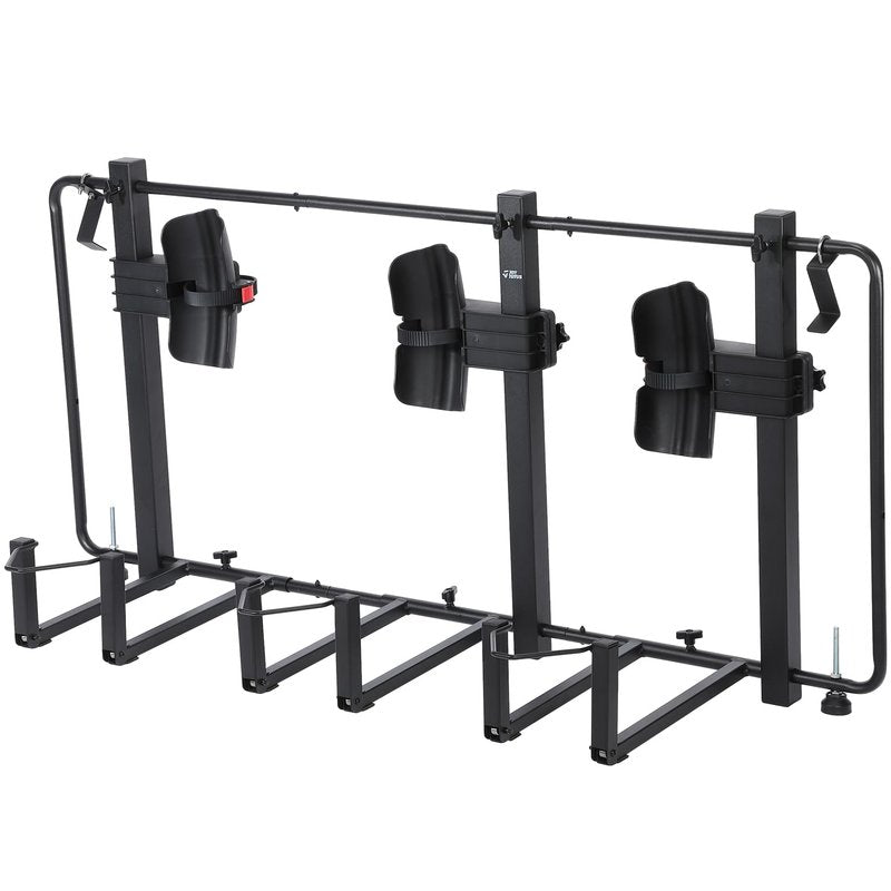 JOYTUTUS Truck Bed Bike Rack for Full Size Pickup, Truck Bed Bicycle Rack, Heavy Truck Bed Bike Mount Carrier, Anti-Wobble BedRack SportsRack, No Remove Tire