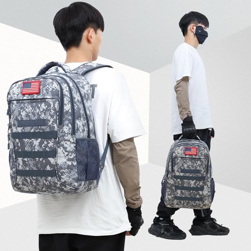outdoor plus Camo Backpack,Military Boys Backpacks for School,40L Army Bookbag with USB Charging Port Waterproof