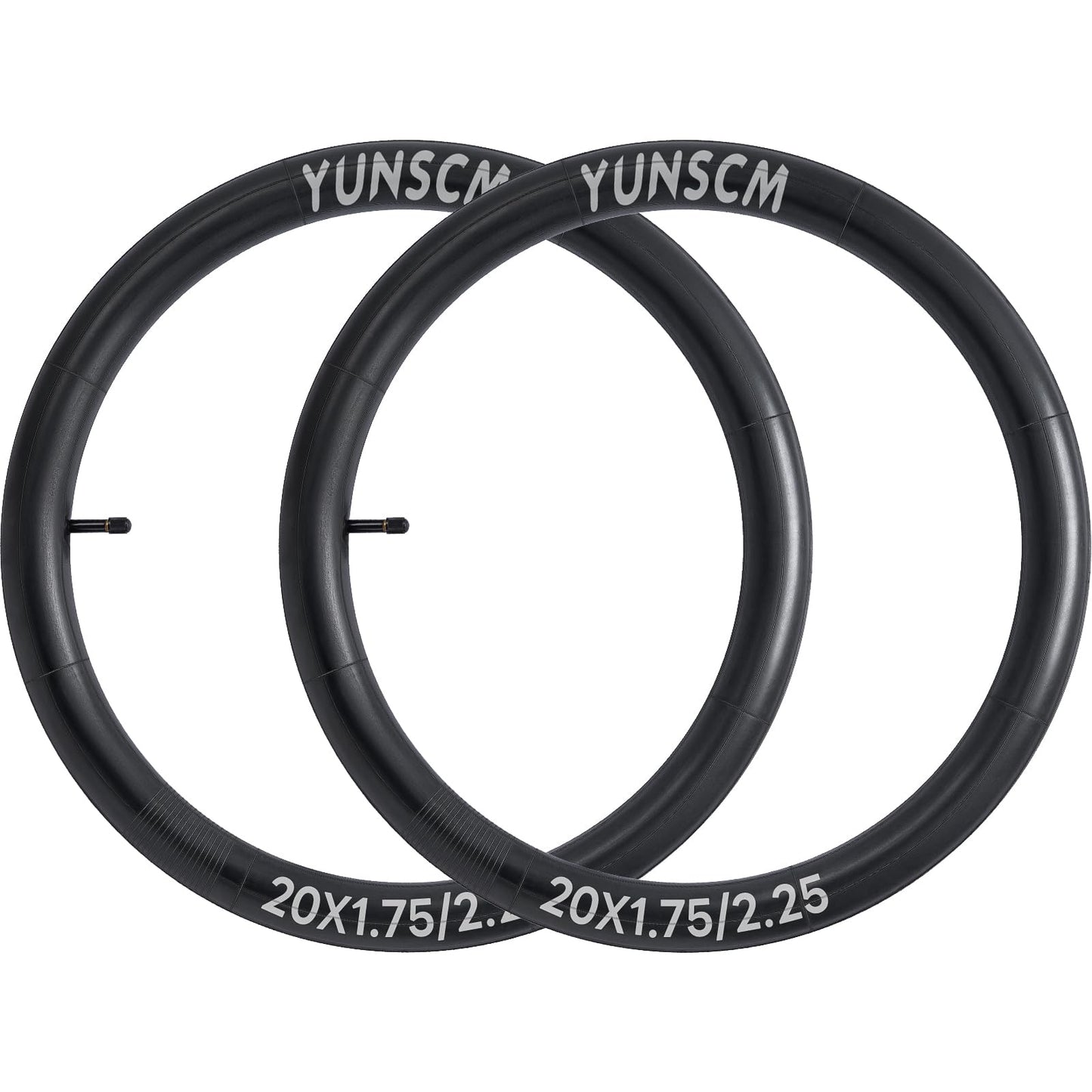 2-PCS 20" Heavy Duty Bike Tubes 20x1.75/1.95/2.10/2.125/2.25 Premium Butyl 20" Bicycle Inner Tubes Compatible with 20 x 1.75-2.25 Kids, Road, BMX, City, Mountain Bike Tire Tubes Schrader Valve