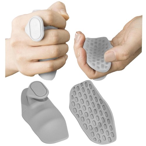 Anti-Slip Workout Grips, Frundoo Weight Lifting Grips for Men Women, Rubber Gym Barbell Grips for Hands for Gym Training and Exercise, Dumbbell, Deadlift, Bar Pad Pull Up Grippers Palm Protection