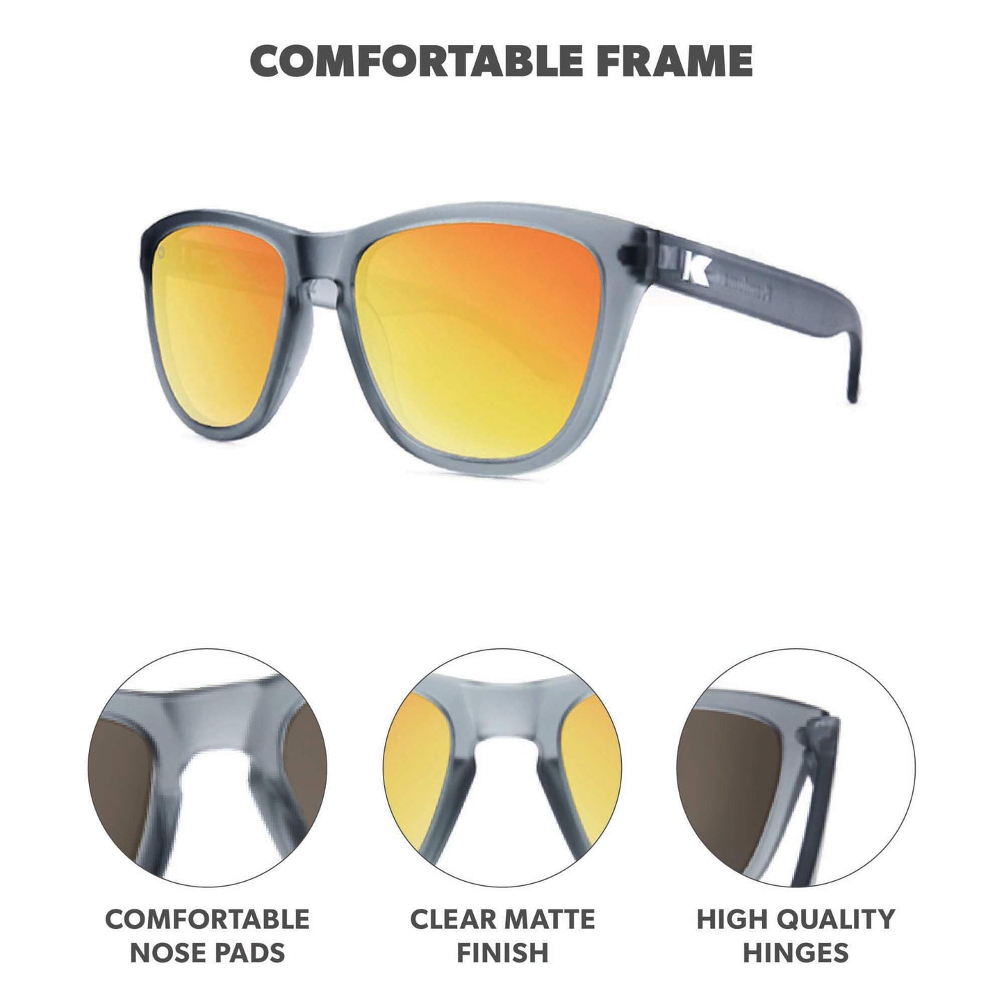 Knockaround Premiums Polarized Sunglasses for Men & Women - UV400 Protection