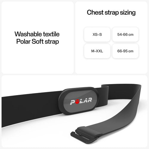 Polar H9 Heart Rate Sensor – ANT + / Bluetooth - Waterproof HR Monitor with Soft Chest Strap, M-XXL