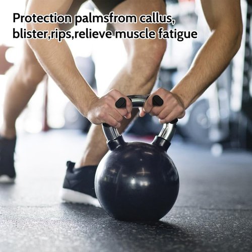 UQOOQFA Weight Lifting Gloves for Men Women: Rubber Gym Weightlifting Anti-Slip Workout Grips for Gym Training and Exercise, Weight Lifting, Dumbbell, Deadlift, Bar Pad Pull Up Grippers No Sweaty