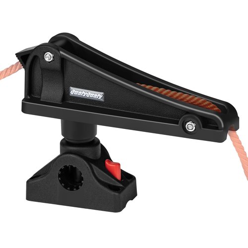 QualyQualy Kayak Anchor Lock System with Side Deck Mount, One-Hand Quick Locking Anchor Wizard/Winch for Canoe, Jon Boat, Kayak, Small Fishing Boats Accessories, UV-Resistant Engineered Nylon
