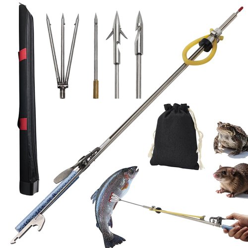 SUFFUSE Lightweight Anti-Corrosion Speargun, Spearfishing, Harpoon Crabbing Equipment, Especially Designed Spear Gun Fishing Gear for Fish Frog and Mole (Package A)