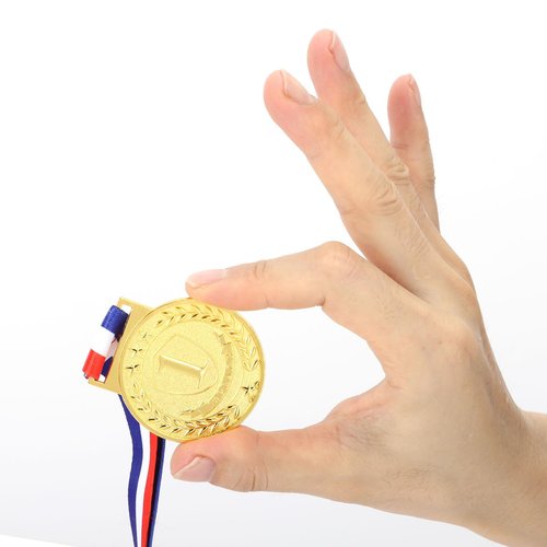 Abaokai 1st, 2nd, 3rd Award Medals, Winner Medals, Metal Award Medals with Smooth Ribbon, Perfect for School Competitions, Party, Students, Olympic Style 2 Inches (Gold Silver Bronze-12 pcs)