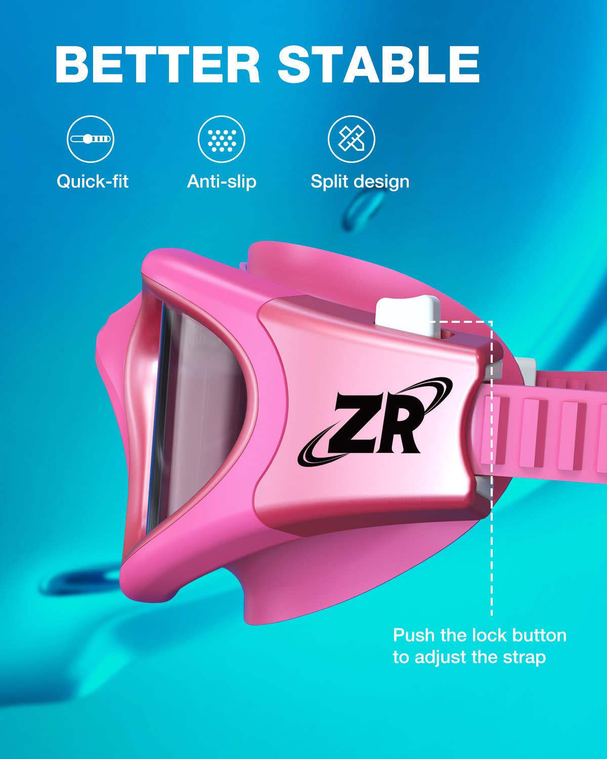 ZIONOR Swim Goggles, G1 MAX Super Anti-fog Polarized Swimming Goggles for Men Women Adult, UV Protection Leakproof Easy Adjustable Strap for Indoor Outdoor Swimming (Polarized + Bright Smoke)