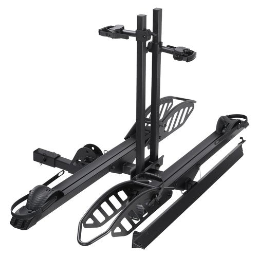 Ebike Rack with Ramp, 200 lbs Ebike Racks for Tow Hitch, 2-Bike Rack for Cars Trucks SUVs Minivans, Folding Ebike Carrier Fit up to 5 Inches Fat Tire, 2" Receiver