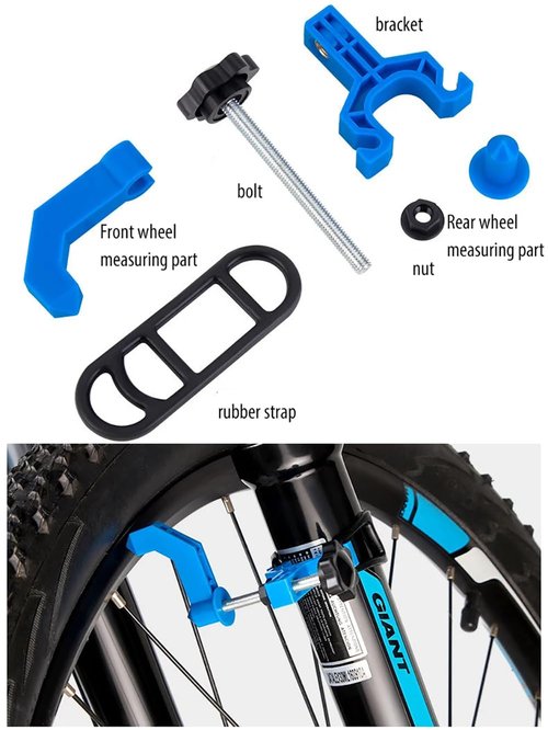 Portable Bicycle Wheel Truing Stand Bike Mini Rims Adjustment Repair Mount Tools Spoke Wrench Black