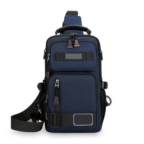 YYTDNGW Travel Fishing Chest Pack Climbing Hunting Fishing Hiking Nylon 3P Backpack(Black)